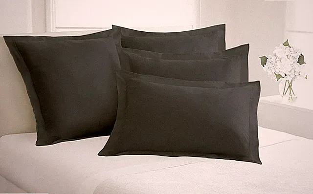 2pc Pillow Shams Gray 800 TC 100% Egyptian Cotton FREE SHIP