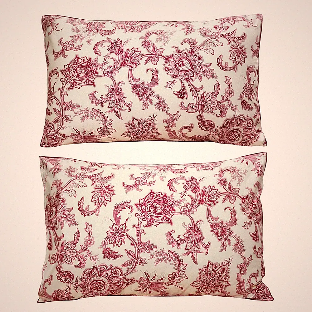 800 Thread Count 100% Egyptian Cotton Elegant Peony Print Pillowcases (King S...