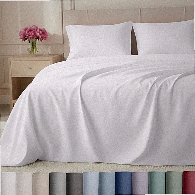 Luxury 800 Thread Count 100% Cotton Sheets for Queen Size Bed - Soft Sateen,D...