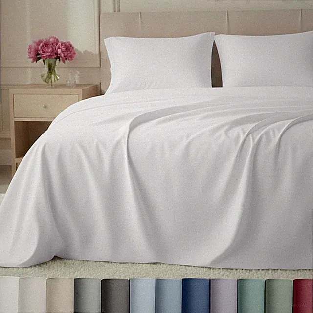 Luxury 800 Thread Count 100% Cotton Sheets for Queen Size Bed - Soft Sateen,Deep