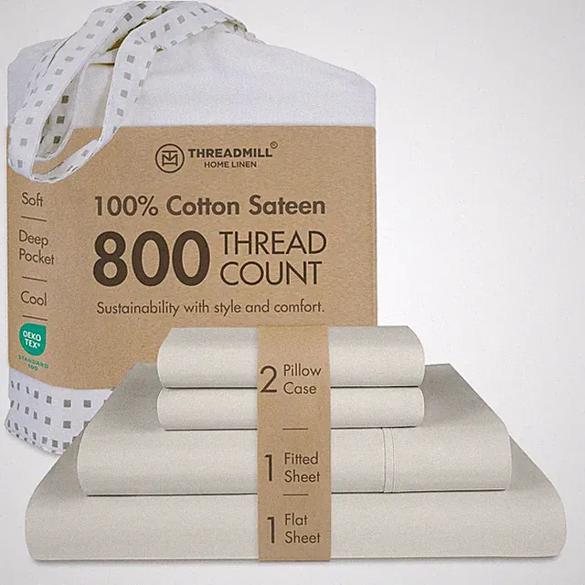 Queen Sheet Set | 800 Thread Count Queen Bed Sheets for Queen Mattress with 1...