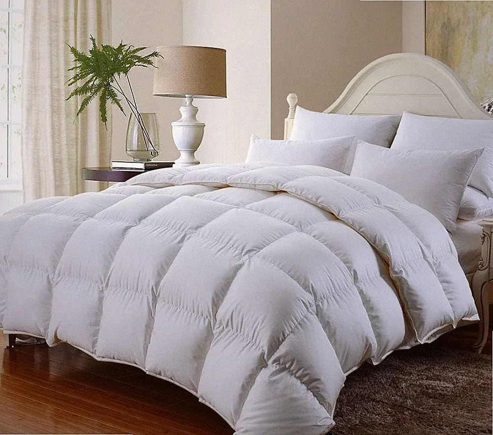 Queen Size Luxurious 800 Thread Count Siberian Goose down Comforter, 100% Egypti