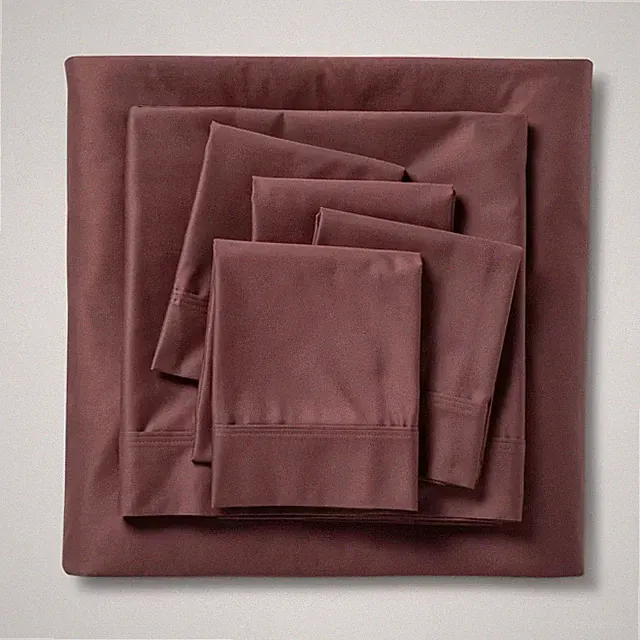 Threshold “Hotel Sateen” 800-Thread‐Count 100% Cotton Sheet Set – Mauve (full)